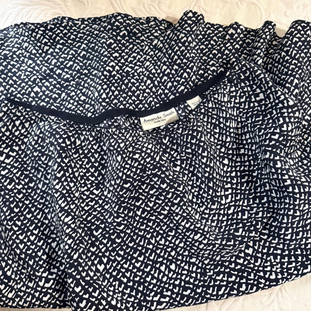 VTG Amanda Smith 100% Silk Skirt Women Size L Office‎ Siren Mob Wife Whimsigoth